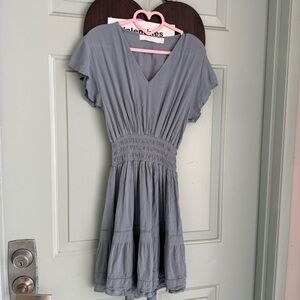 Rachel Parcell Blue V-Neck Dress